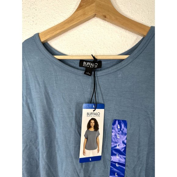 BUFFALO WOMAN'S FRENCH TERRY SHORT SLEEVE TOP - Picture 3 of 5